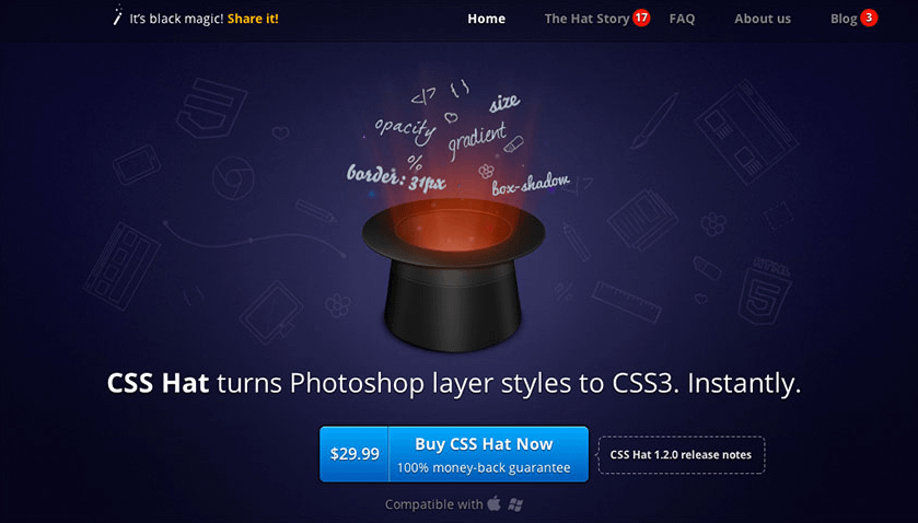 Css hat photoshop как установить