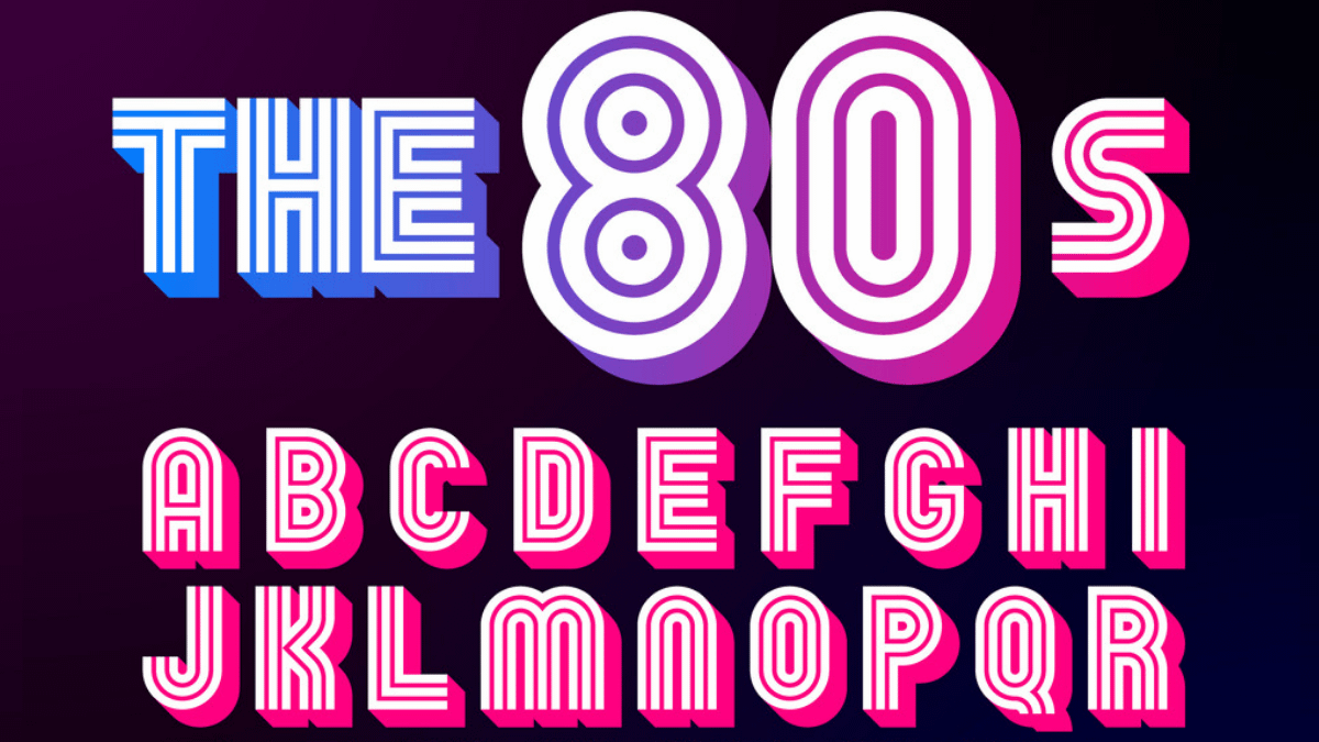 50 Best 1980s Fonts Which Are Most Popular WebTopic