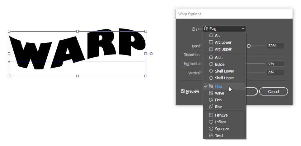 How to Curve Text in Illustrator | Webtopic